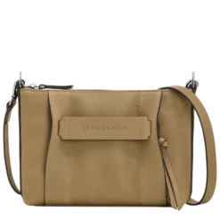 Longchamp 3D S Crossbody Bag Tobacco - Leather