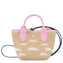 Longchamp Le Panier Pliage XS Basket Pink - Canvas