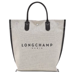 Longchamp Essential M Tote Bag Ecru - Canvas