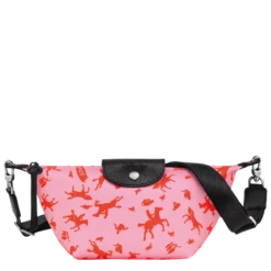 Longchamp Le Pliage Collection XS Crossbody Bag Pink - Canvas