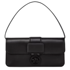 Longchamp Box-Trot M Baguette Bag Black - Leather