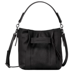 Longchamp 3D S Crossbody Bag Black - Leather