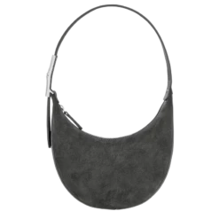 Longchamp Roseau Essential S Hobo Bag Anthracite - Leather