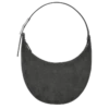 Longchamp Roseau Essential M Hobo Bag Anthracite - Leather