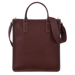 Longchamp Le Foulonné M Tote Bag Plum - Leather