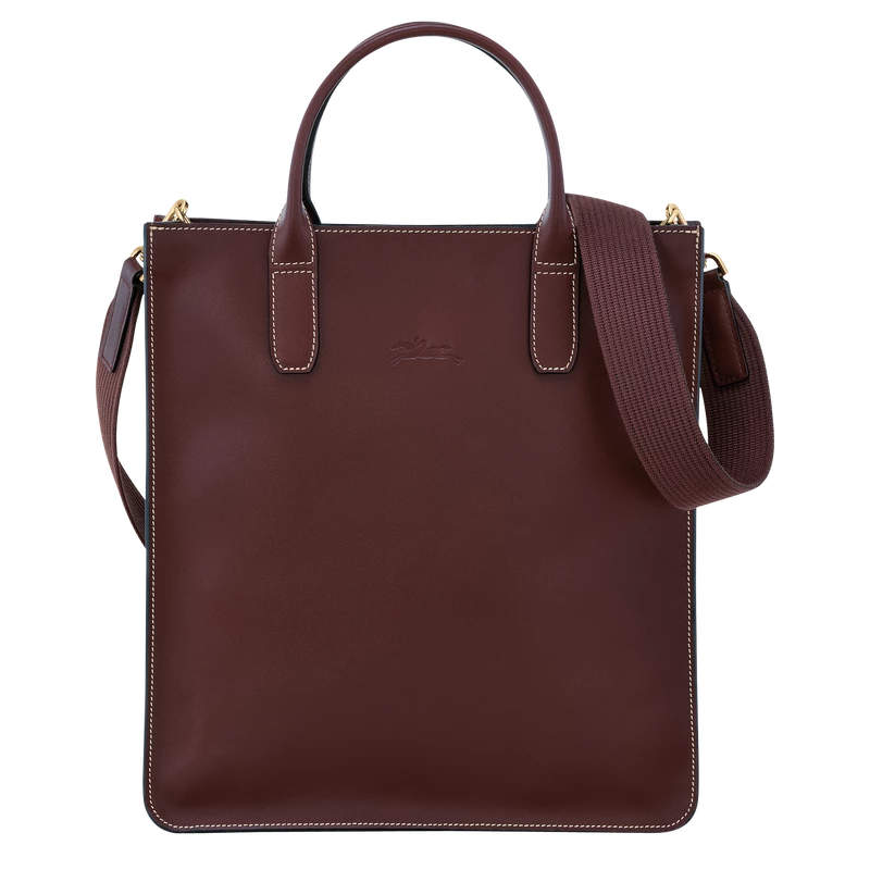 Longchamp Le Foulonné M Tote Bag Plum - Leather
