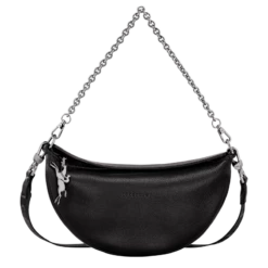 Longchamp Smile S Crossbody Bag Black - Leather
