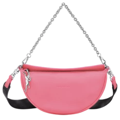 Longchamp Smile S Crossbody Bag Pink - Leather