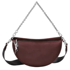 Longchamp Smile S Crossbody Bag Plum - Leather