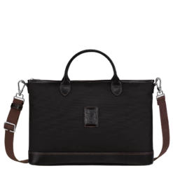 Longchamp Boxford S Briefcase Black - Canvas