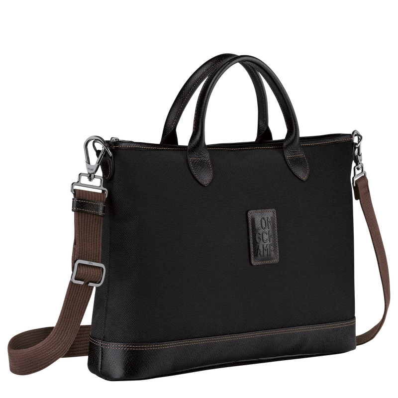 Longchamp Boxford S Briefcase Black - Canvas - Image 3