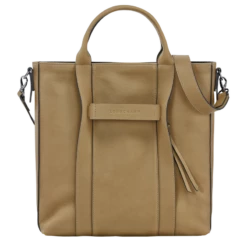 Longchamp 3D L Tote Bag Tobacco - Leather