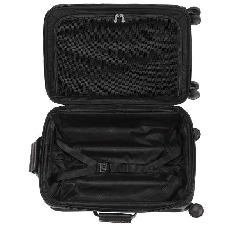 Longchamp Boxford S Suitcase Black - Recycled Canvas - Image 3