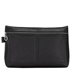 Longchamp Le Foulonné Toiletry Case Black - Leather