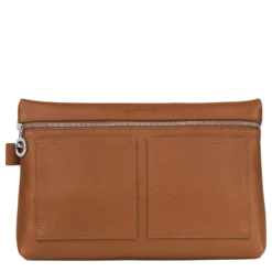 Longchamp Le Foulonné Toiletry Case Caramel - Leather