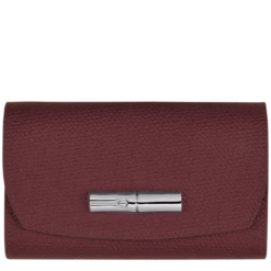 Longchamp Roseau Wallet Plum - Leather