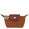 Longchamp Le Pliage Green Coin Purse Cognac - Recycled Canvas