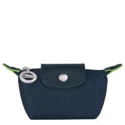 Longchamp Le Pliage Green Coin Purse Navy - Recycled Canvas