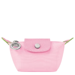 Longchamp Le Pliage Green Coin Purse Pink - Recycled Canvas