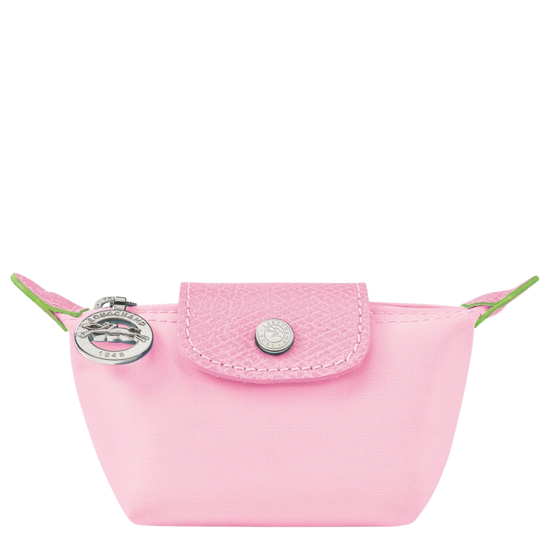 Longchamp Le Pliage Green Coin Purse Pink - Recycled Canvas