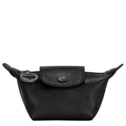 Longchamp Le Pliage Xtra Coin Purse Black - Leather