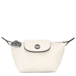 Longchamp Le Pliage Xtra Coin Purse Ecru - Leather