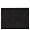 Longchamp Le Foulonné Coin Purse Black - Leather