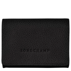 Longchamp Le Foulonné Coin Purse Black - Leather