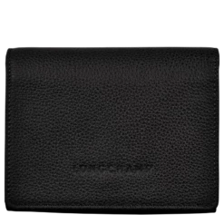 Longchamp Le Foulonné Wallet Black - Leather