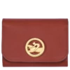 Longchamp Box-Trot Wallet Mahogany - Leather