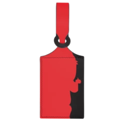 Longchamp LGP Travel Luggage Tag Red - Leather