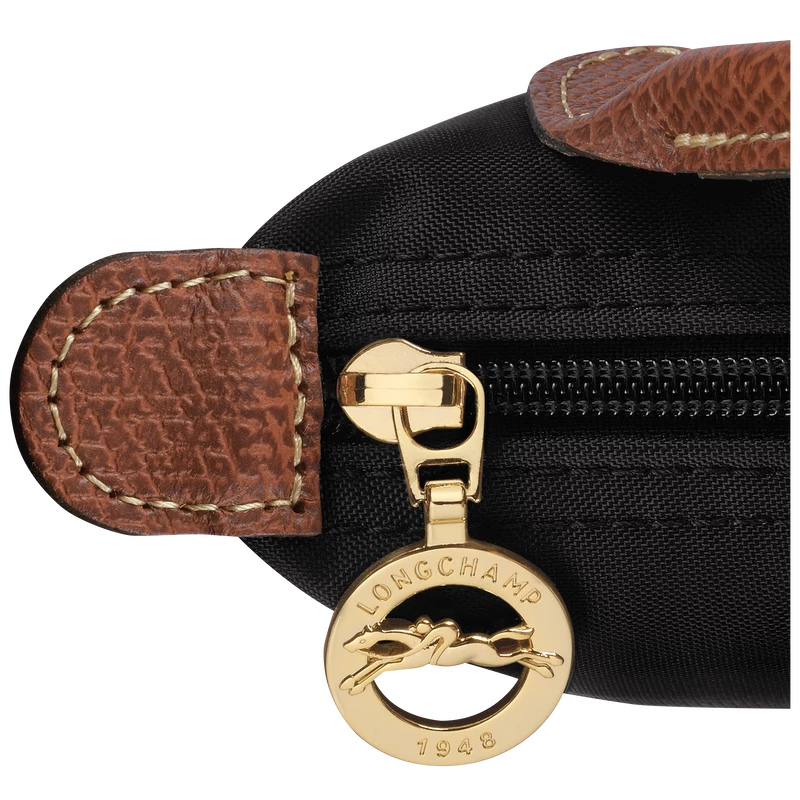 Longchamp Le Pliage Original Pouch With Handle Black - Recycled Canvas - Image 5