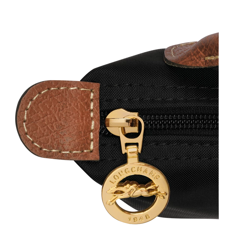 Longchamp Le Pliage Original Pouch With Handle Black - Recycled Canvas - Image 6