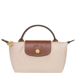 Longchamp Le Pliage Original Pouch With Handle Paper - Recycled Canvas