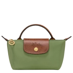 Longchamp Le Pliage Original Pouch With Handle Lichen - Recycled Canvas