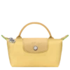 Longchamp Le Pliage Green Pouch With Handle Wheat - Recycled Canvas