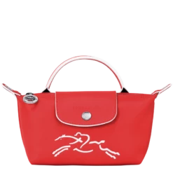 Longchamp Le Pliage Xtra Pouch Red - Leather