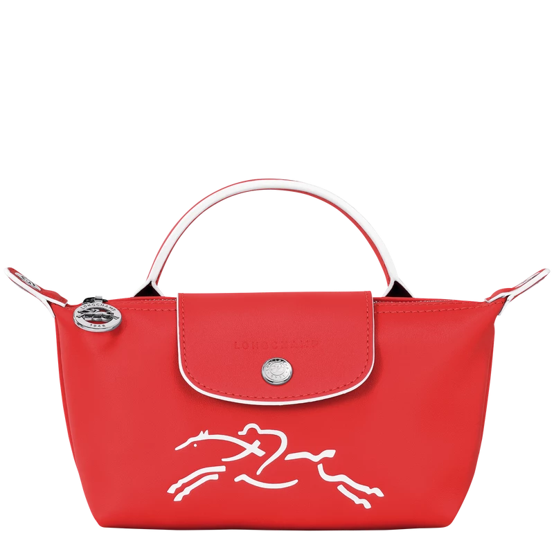 Longchamp Le Pliage Xtra Pouch Red - Leather