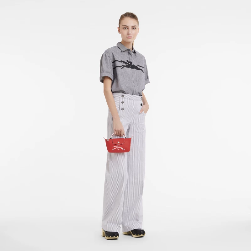 Longchamp Le Pliage Xtra Pouch Red - Leather - Image 2