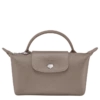 Longchamp Le Pliage City Pouch With Handle Taupe - Canvas