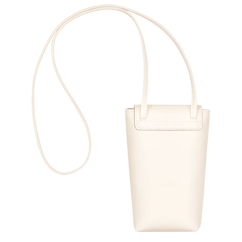 Longchamp Le Pliage Xtra Phone Case With Leather Lace Ecru - Leather - Image 4