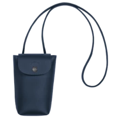 Longchamp Le Pliage Xtra Phone Case With Leather Lace Navy - Leather