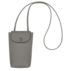 Longchamp Le Pliage Xtra Phone Case With Leather Lace Turtledove - Leather