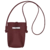 Longchamp Roseau Phone Case With Lace Plum - Leather