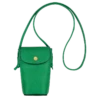Longchamp Épure Phone Case With Leather Lace Green - Leather