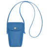 Longchamp Épure Phone Case With Leather Lace Cobalt - Leather