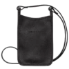 Longchamp Le Foulonné Phone Case Black - Leather