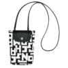 Longchamp Phone Case Black/White - Canvas