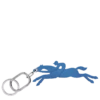 Longchamp Le Pliage Key-rings Cobalt - Leather