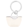 Longchamp Le Pliage Cuir Key Rings Ecru - Leather